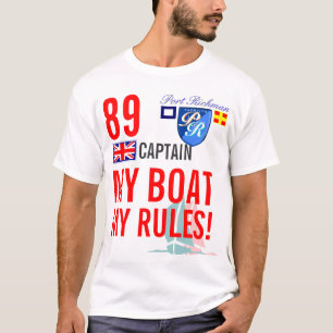 港Richman私のボート私の規則の航海のなイギリス Tシャツ