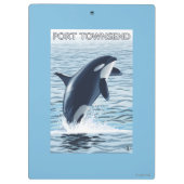 港TownsendのWashingtonOrcaの跳躍 クリップボード (裏面)