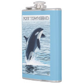 港TownsendのWashingtonOrcaの跳躍 フラスク (左)