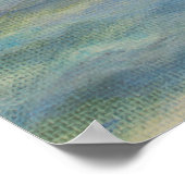 湖からの歩く橋のビュー ポスター (角)