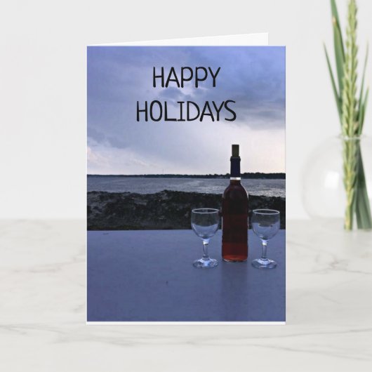 ****湖から楽しい休日**** カード (正面)