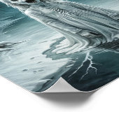 湖から現れる呪われた幽霊の子凍っていども ポスター (角)