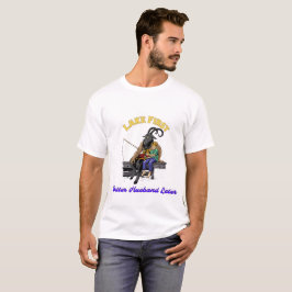 湖が先。夫は後から。釣りキチ Tシャツ