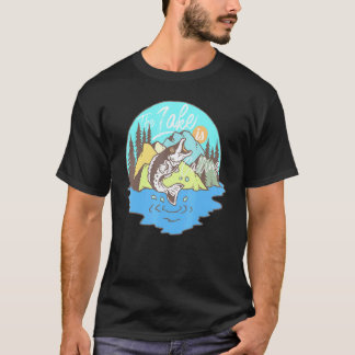 湖が呼んでいる 夏休み キャンピング ハイ Tシャツ