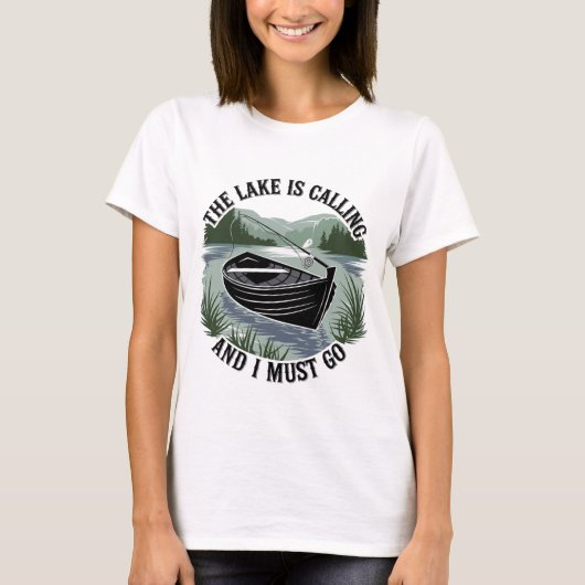 湖が来て行かねばならない Tシャツ (正面)