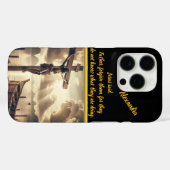 湖つるの上でイエス様が十字架に Case-Mate iPhoneケース (裏面 (横))