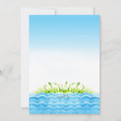 湖でのお誘い 招待状 (裏面)