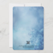 湖でのウェディング・ウォーターカラー招待状 招待状 (裏面)