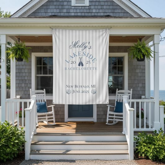 湖でのブライズウィークエンド 青い海の旅程 タペストリー