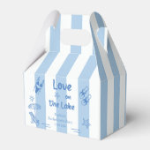 湖でのラブ バチェロレッテ パーティー フェイバーボックス (裏面サイド)