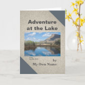 湖での冒険 ミニ回顧録テンプレート カード (黄色い花)