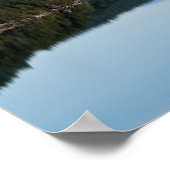 湖での反射 – バンクーバー島,カナダ ポスター (角)