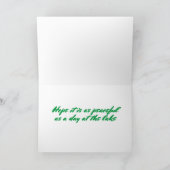 **湖での平和的誕生日**誕生日の願い シーズンカード (内部)