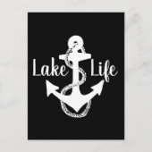 湖での生活 リバース ツーサイド ナウチカル + アンカー | ポストカード (正面)