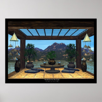 湖での瞑想 ポスター