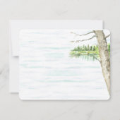 湖での結婚式の進行表 招待状 (裏面)