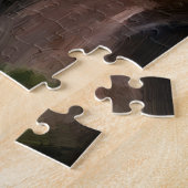 湖でホット赤い車 ジグソーパズル (側面)