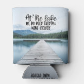 湖で我々はビール30時とワインLをドア 缶クーラー (裏面)