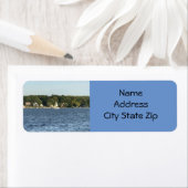 「湖で暮らす」差出人住所ラベル ラベル (インサイチュ)