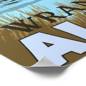 湖で飲むムース – アラスカ、ワランゲル ポスター (角)