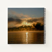 湖で馬と日の出 ノートブック (裏面)