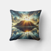 湖で3つの十字 クッション (裏面)