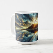 湖で3つの十字 コーヒーマグカップ (正面左)