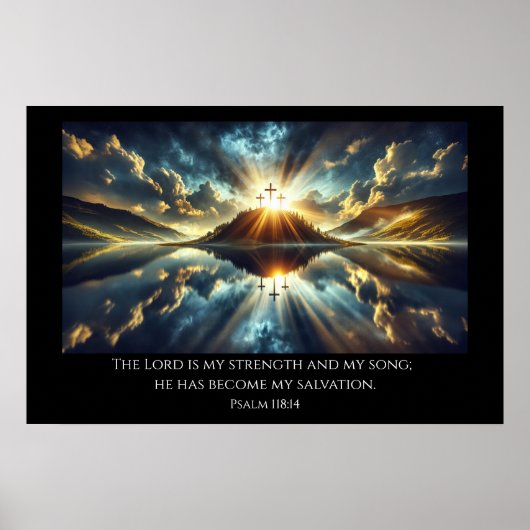 湖で3つの十字 ポスター (正面)