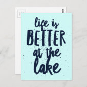 湖で ポストカード (正面/裏面)