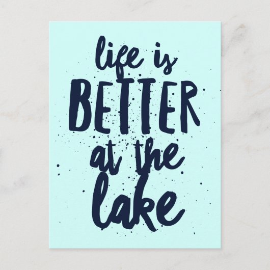 湖で ポストカード (正面)