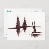 湖で ポストカード (正面/裏面)