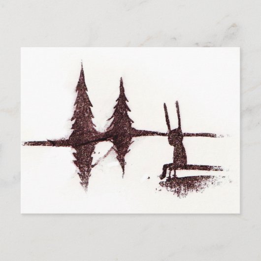 湖で ポストカード (正面)