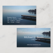 湖とデッキの風景写真名刺 名刺 (正面/裏面)