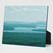 湖とマウンテンビュー フォトプラーク (側面)