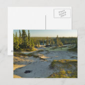 湖と周囲の砂丘の景色が ポストカード (正面/裏面)