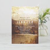 湖と山のカントリーなブライズシャワー 招待状 (スタンド正面)