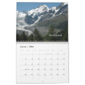 湖と山スイスとイタリア暦 カレンダー (1月 2026)