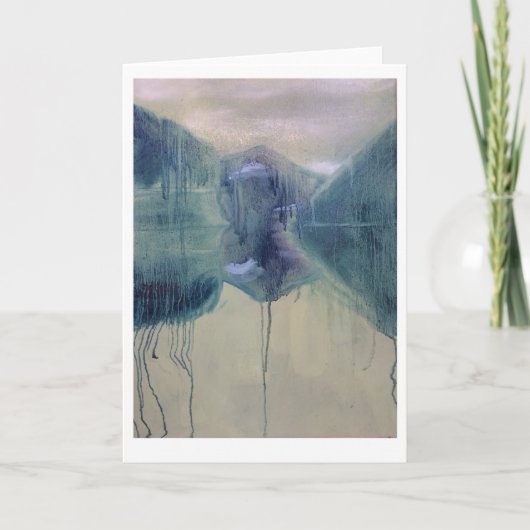 湖と山 カード (正面)