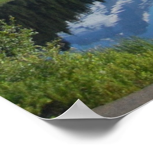 湖と山 ポスター (角)