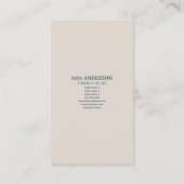 湖と山 – 魚釣りガイド垂直 名刺 (裏面)