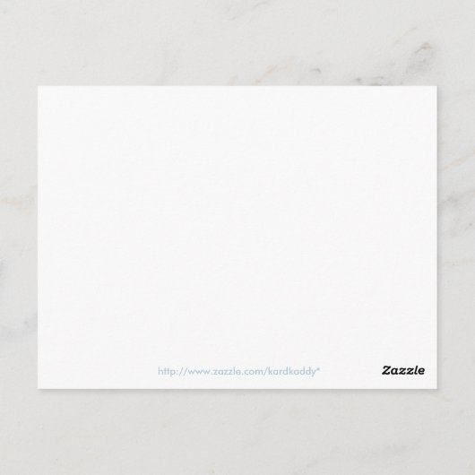 湖と常緑樹が並んだ葉書 ポストカード (裏面)