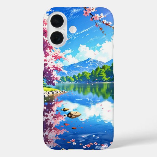 湖と春山脈 Case-Mate iPhoneケース (裏面)