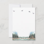 湖と森の水彩招待状 招待状 (裏面)