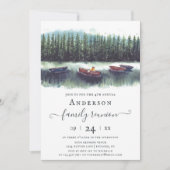 湖と素朴ボート/カヌファミリー懇親会 招待状 (正面)