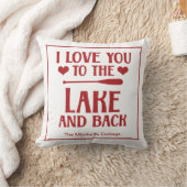 湖と背中に愛する – バレンタインデー クッション (ブランケット)