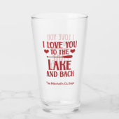 湖と背中に愛する – バレンタインデー タンブラーグラス (裏面)