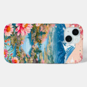 湖と花のある山 Case-Mate iPhoneケース (裏面 (横))