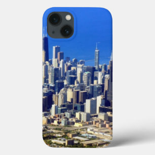湖と都心のシカゴの空中写真 iPhone 13ケース