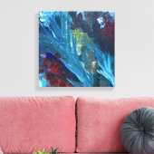 湖と雑草14x14" キャンバスプリント (インサイチュ (リビング))