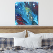 湖と雑草14x14" キャンバスプリント (インサイチュ (寝室))